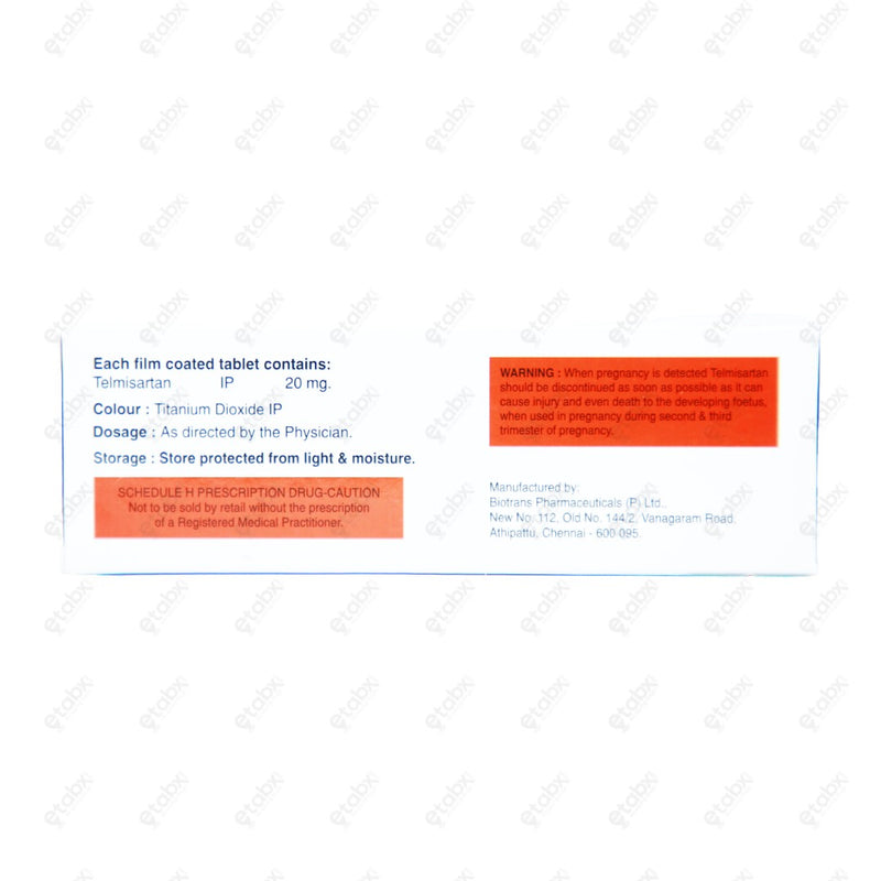 Hypertel 20mg Tablets 10's