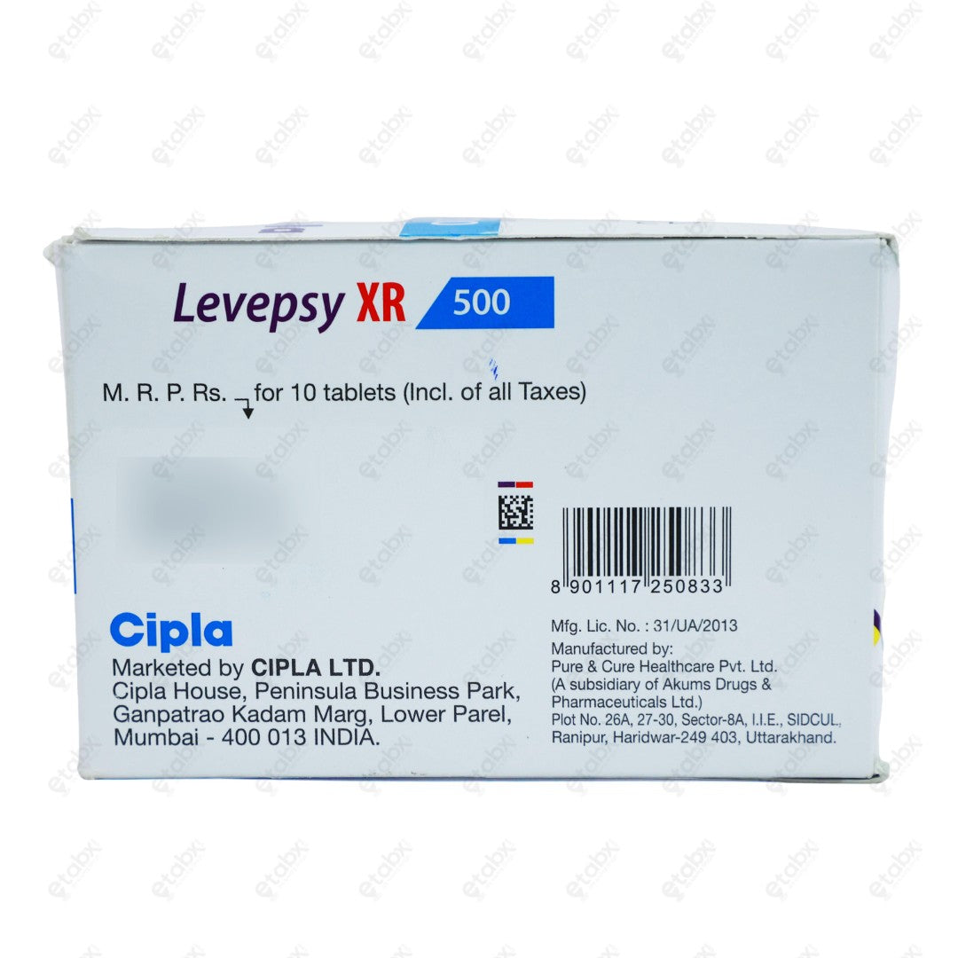 Levepsy XR 500mg Tablet 10's
