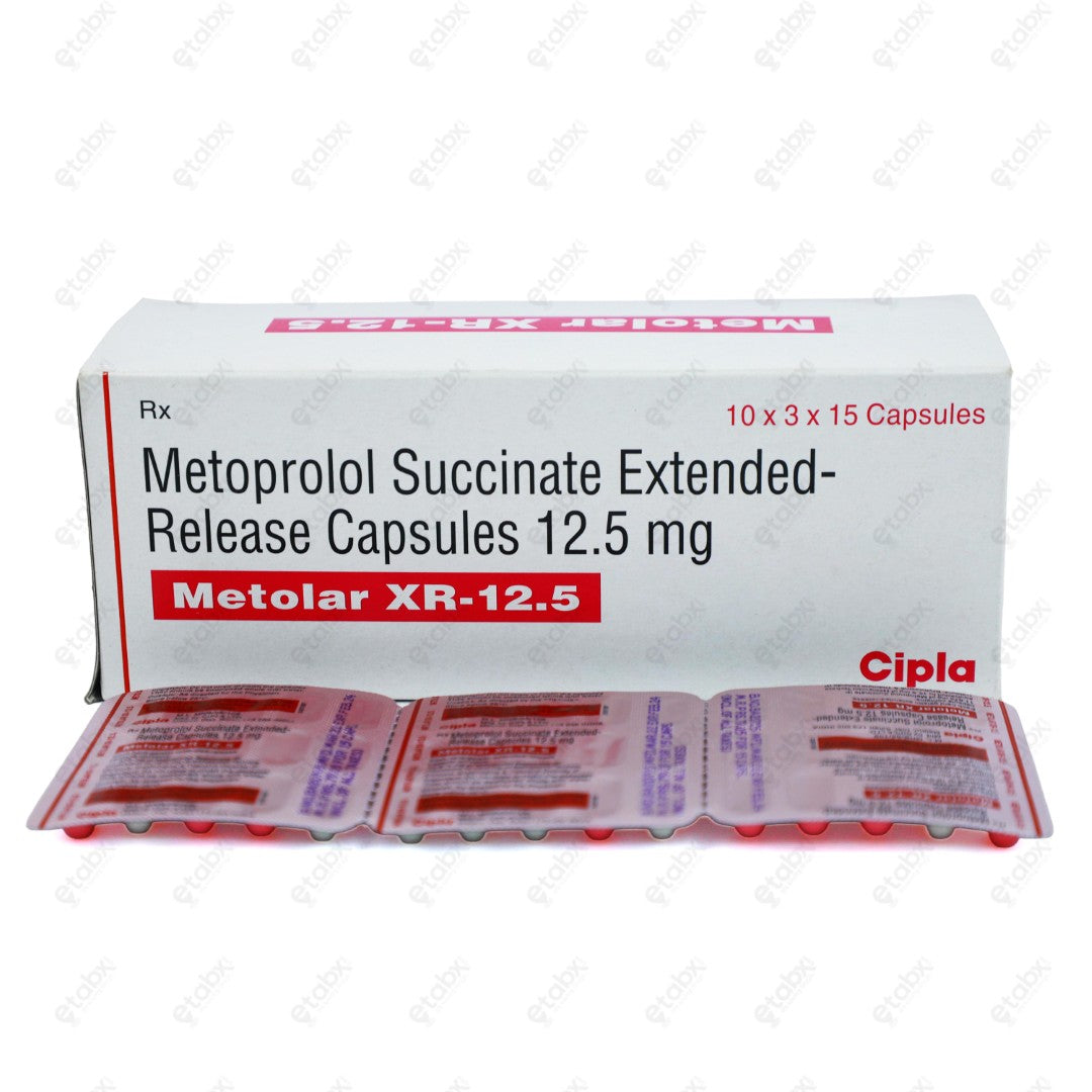 Metolar XR 12.5mg Capsules 15'S