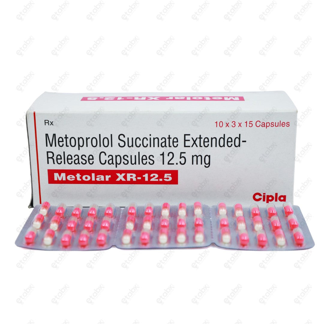 Metolar XR 12.5mg Capsules 15'S