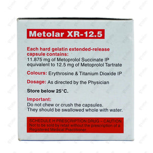Metolar XR 12.5mg Capsules 15'S
