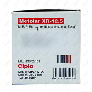 Metolar XR 12.5mg Capsules 15'S