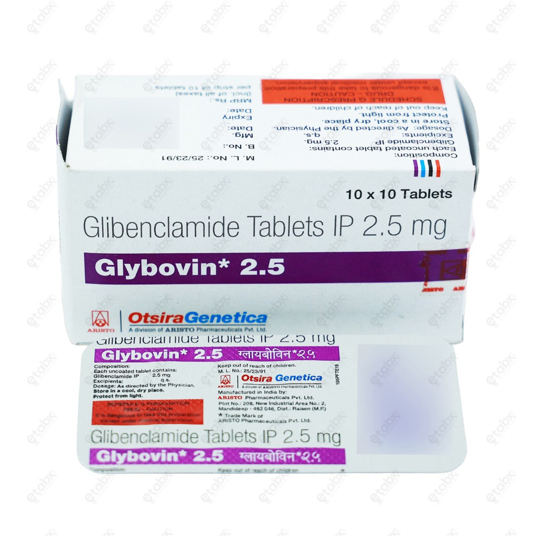 Glybovin 2.5 Tablet 10's