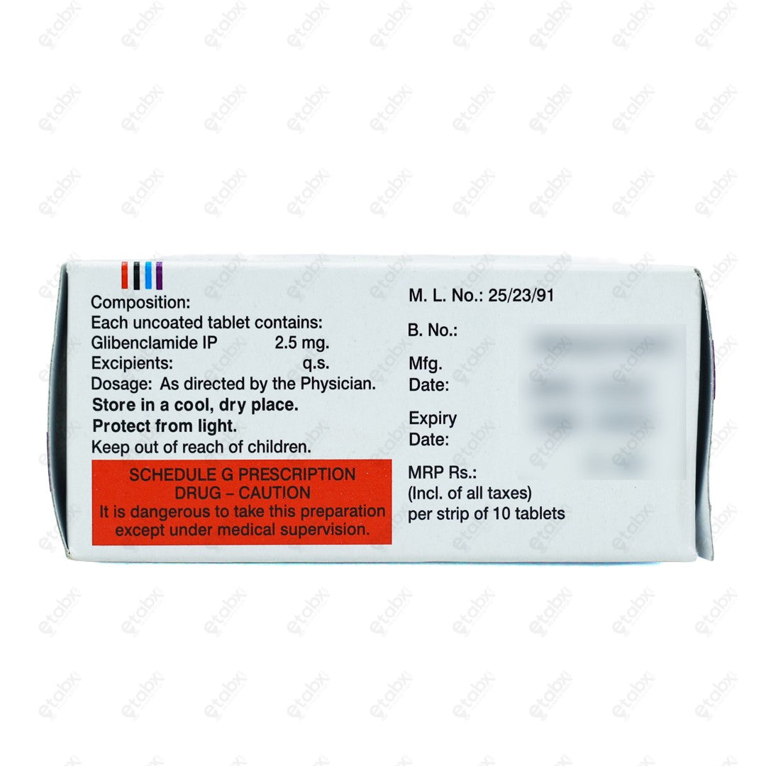 Glybovin 2.5 Tablet 10's