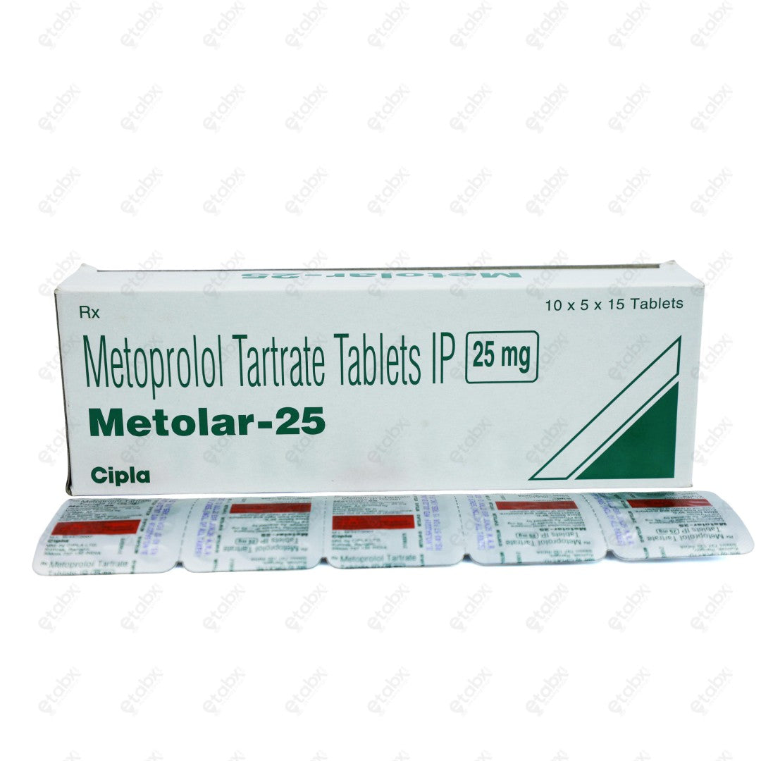 Metolar 25mg Tablet 15's
