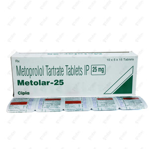 Metolar 25mg Tablet 15's