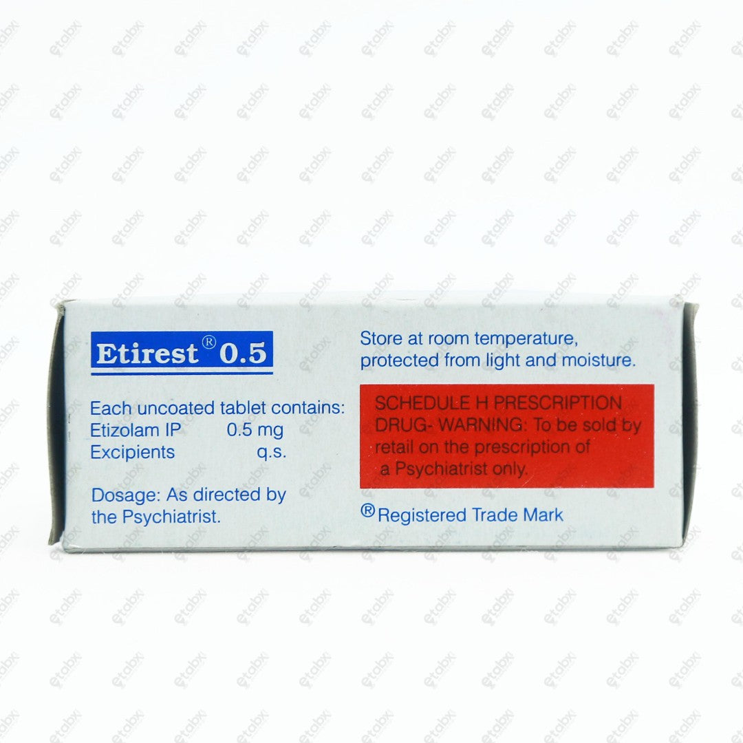 Etirest 0.5mg Tablets 10s