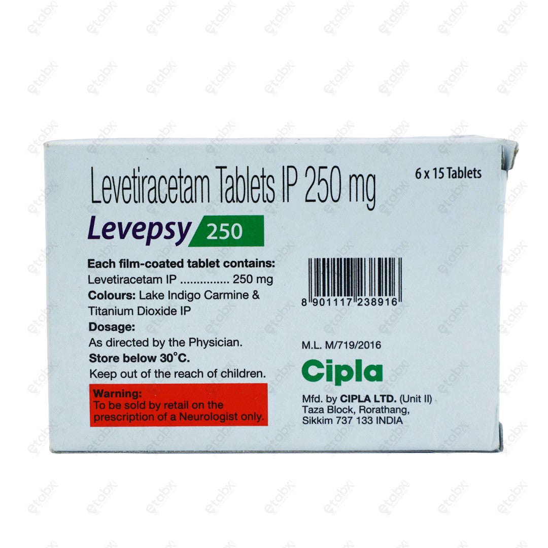 Levepsy 250mg Tablet 15's