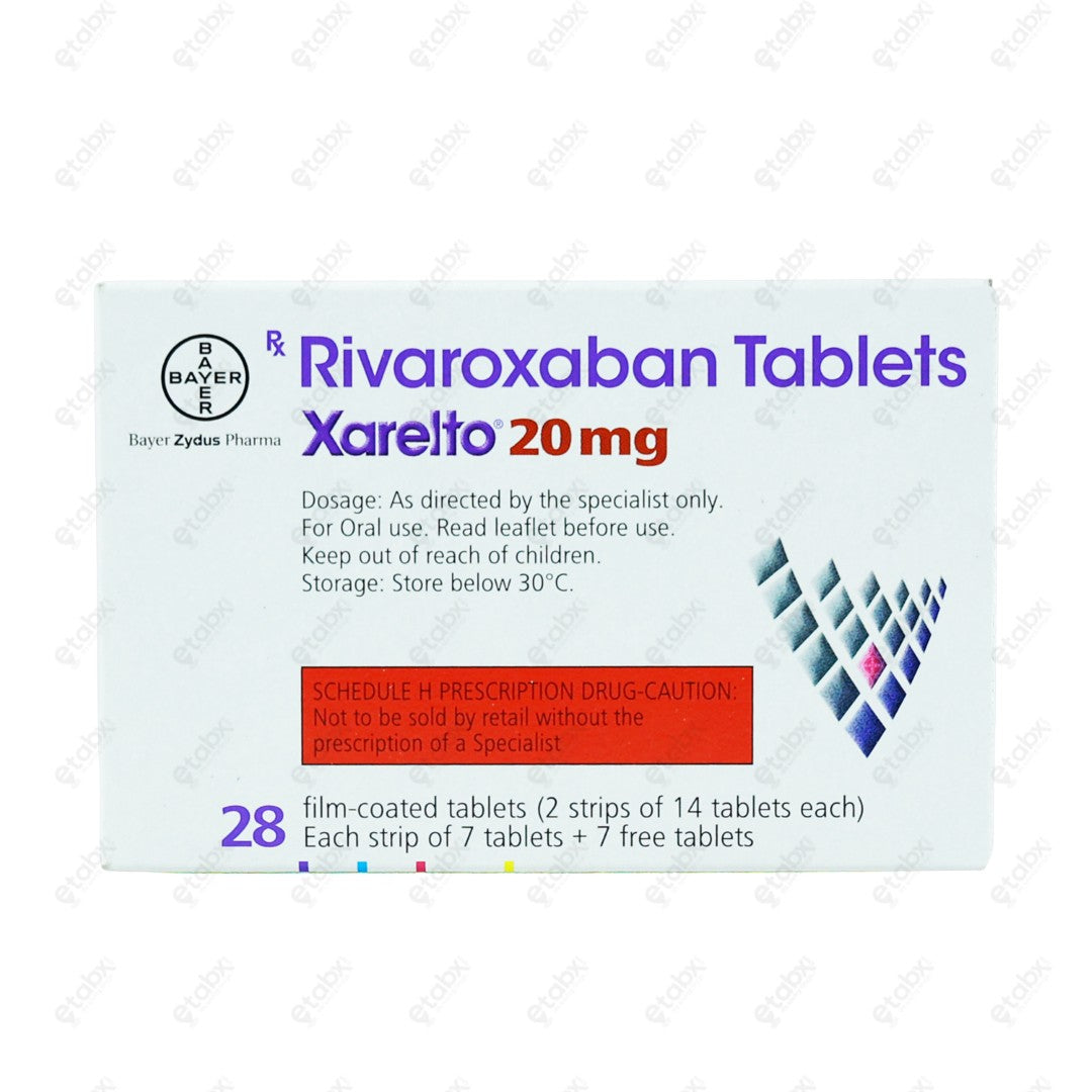 Xarelto 20mg Tablet 28s