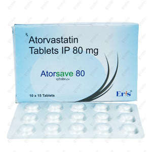 Atorsave 80mg Tablets 15's