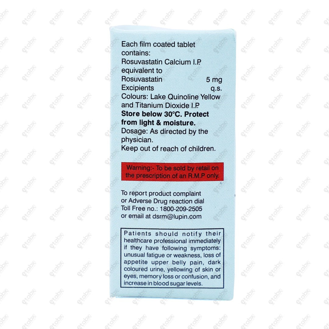 Novastat 5mg Tablet 15's