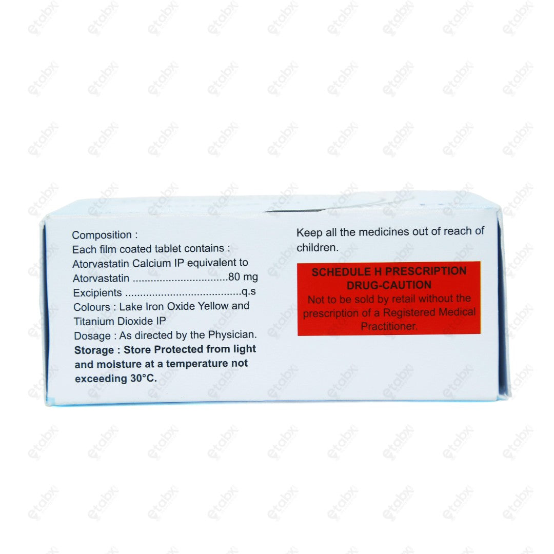 Atorsave 80mg Tablets 15's