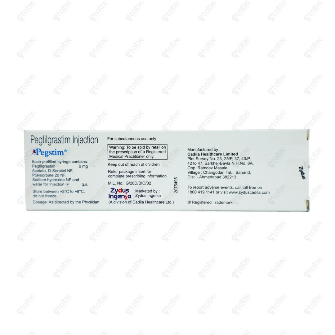 Pegstim 6mg Chemotherapy Support Injection 1s