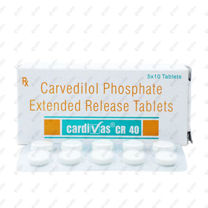 Cardivas CR 40 Tablet 10's