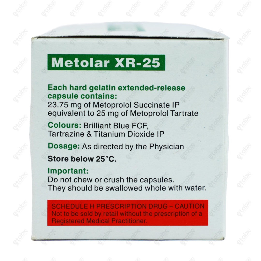 Metolar XR 25mg Tablet