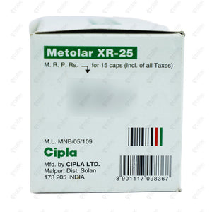 Metolar XR 25mg Tablet