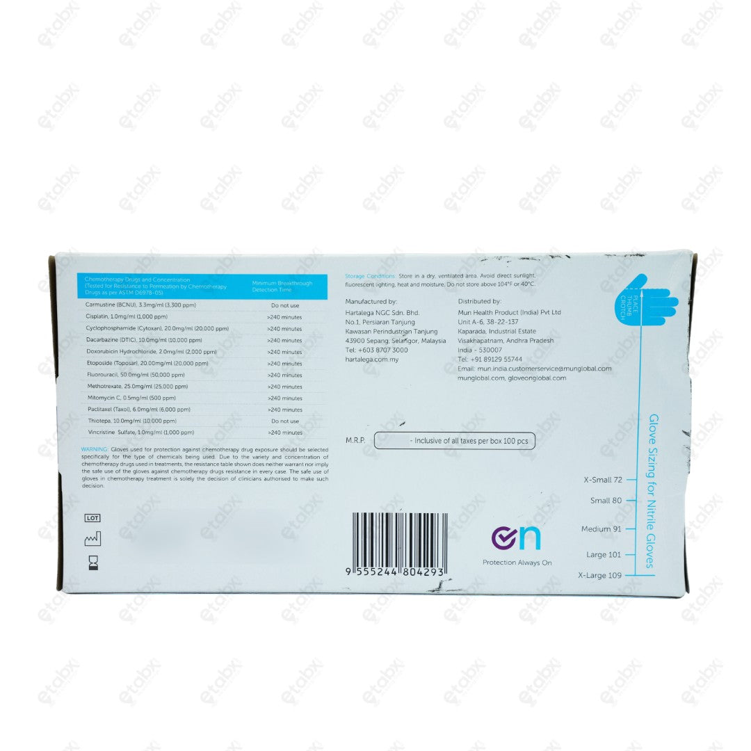 Gloveon Nitrile Examination Gloves M 1's