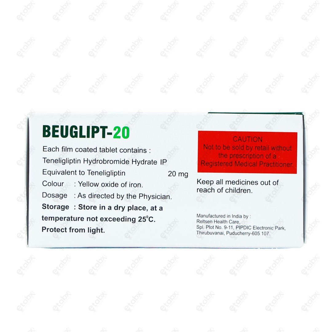 Beuglipt 20mg Tablet 15