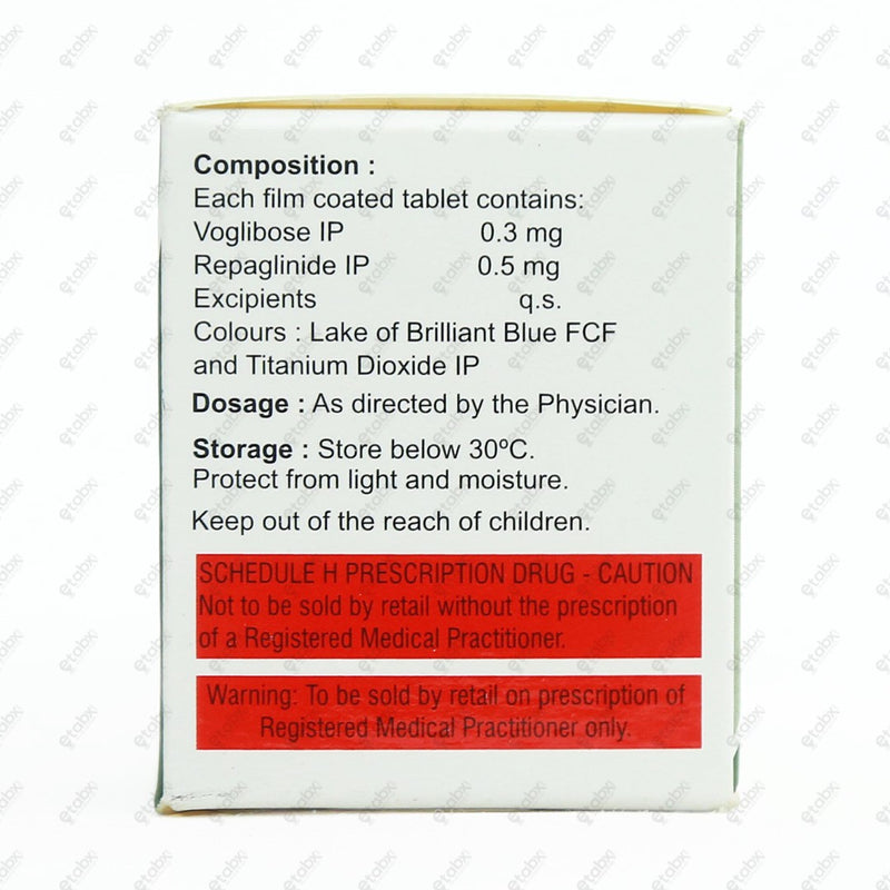VOLIBO R 0.3/0.5mg Tablet 10's