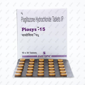 Piosys 15 Tablets 30's