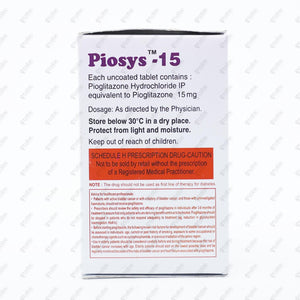 Piosys 15 Tablets 30's