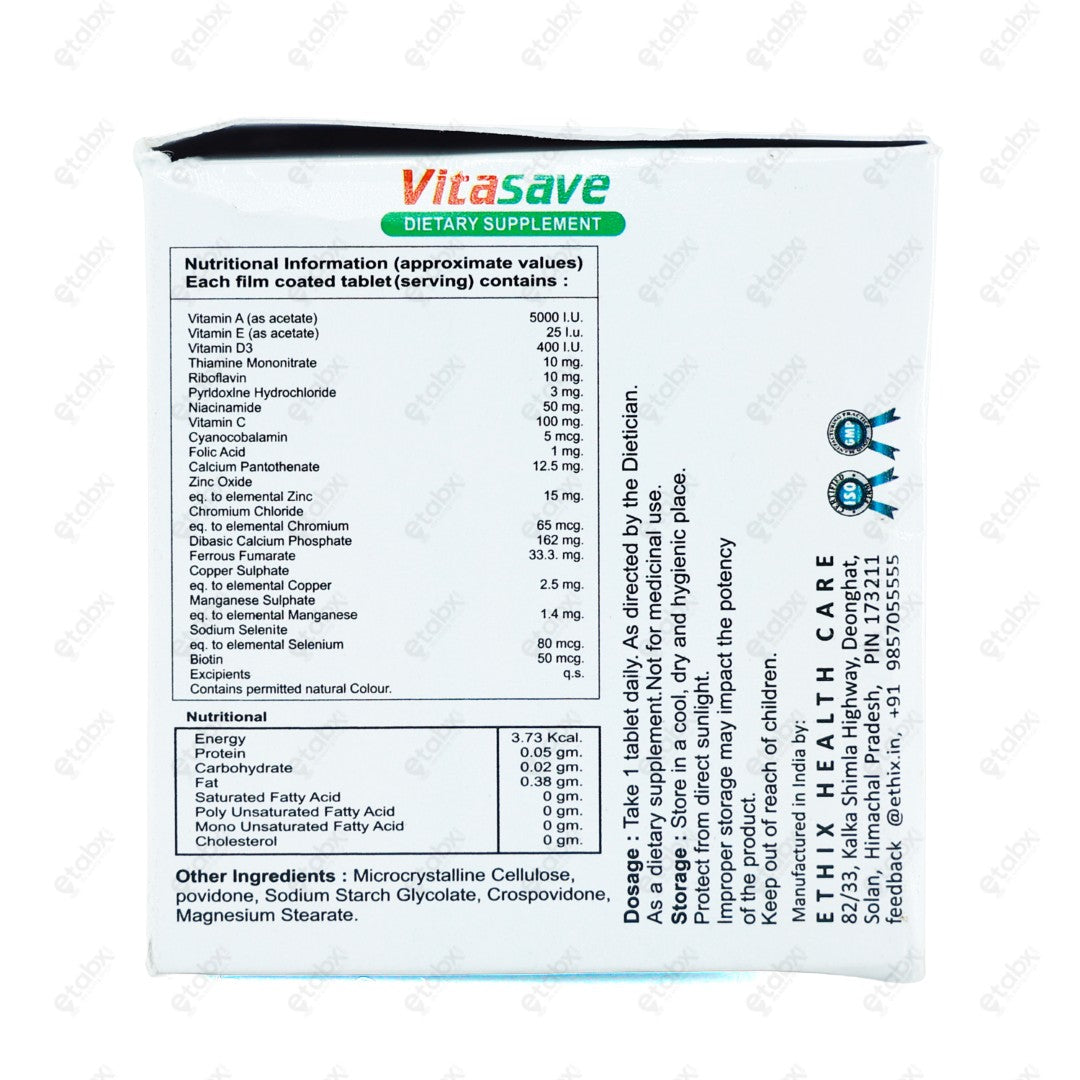 Vitasave Tablets 10's