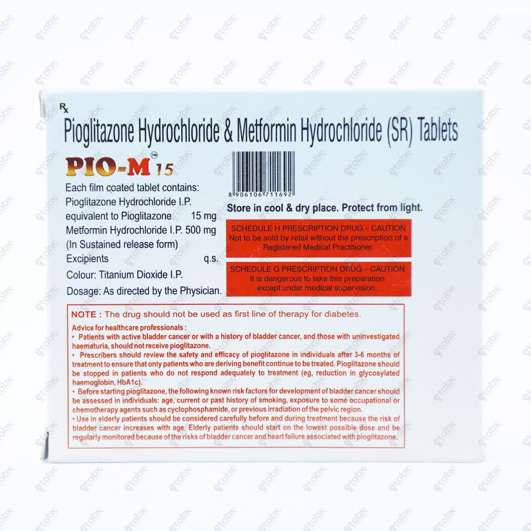 Pio M 15 Tablet 15's