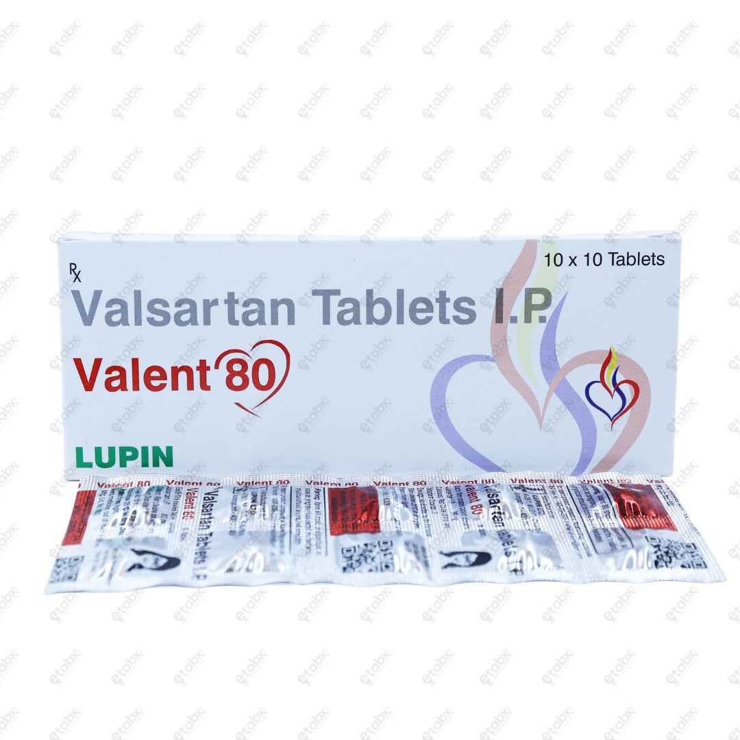 Valent 80mg Tablet 10's