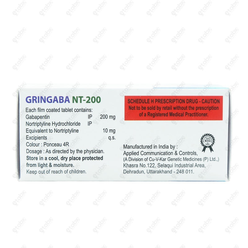 Gringaba NT 200 Tablet 10's