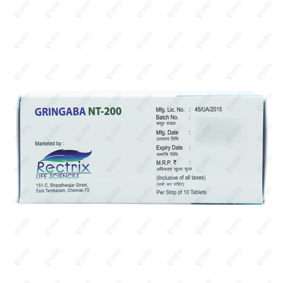 Gringaba NT 200 Tablet 10's