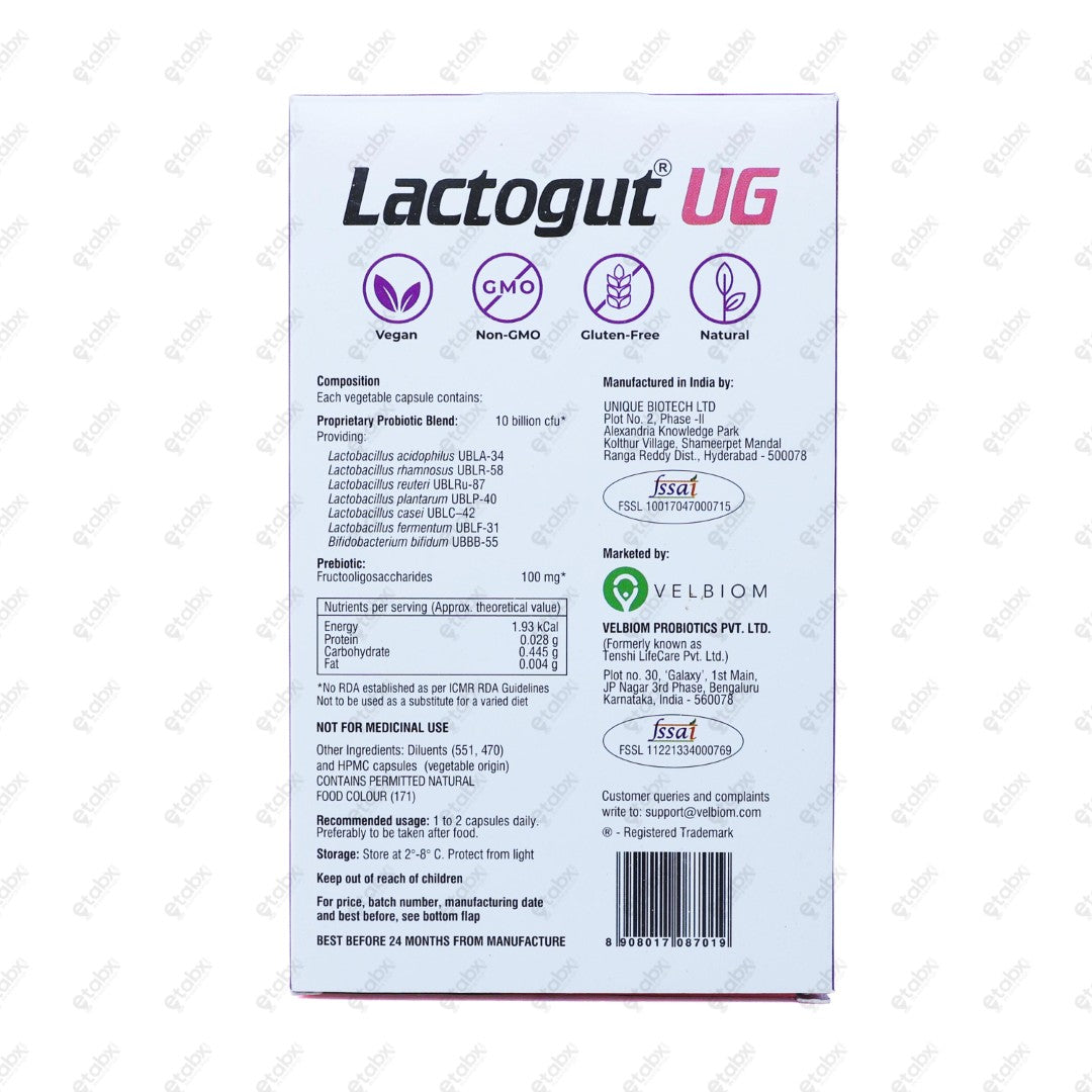 Lactogut UG Capsule 10's
