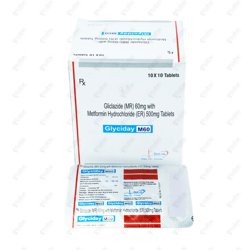 Glyciday M 60mg Tablet 10's