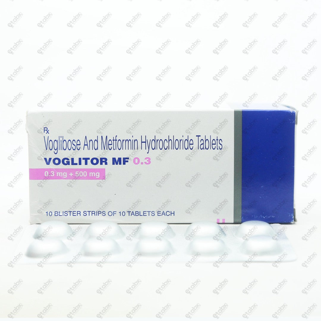 VOGLITOR MF 0.3mg Tablet 10's