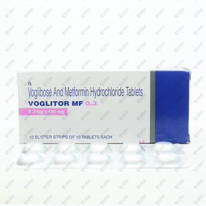 VOGLITOR MF 0.3mg Tablet 10's