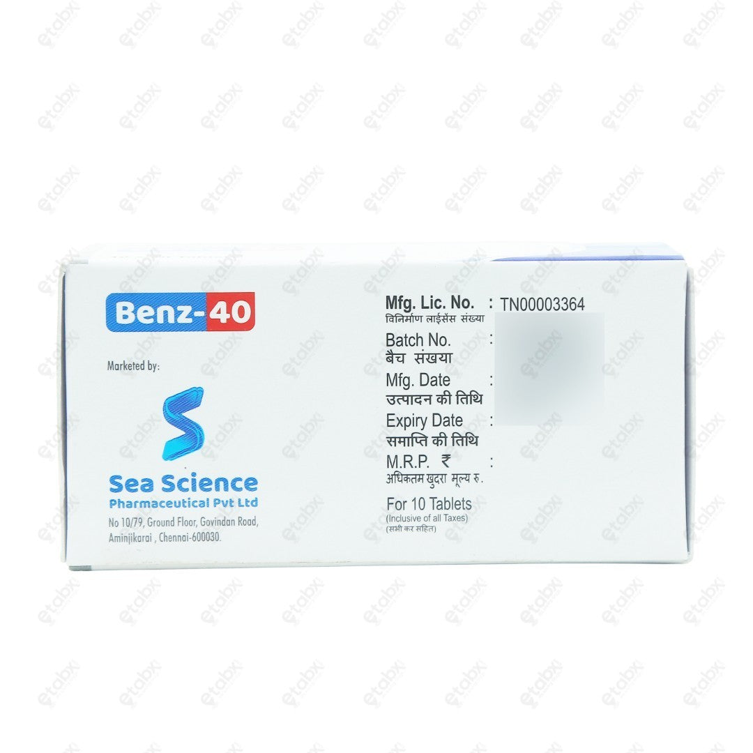 Benz 40mg Tablet 10's