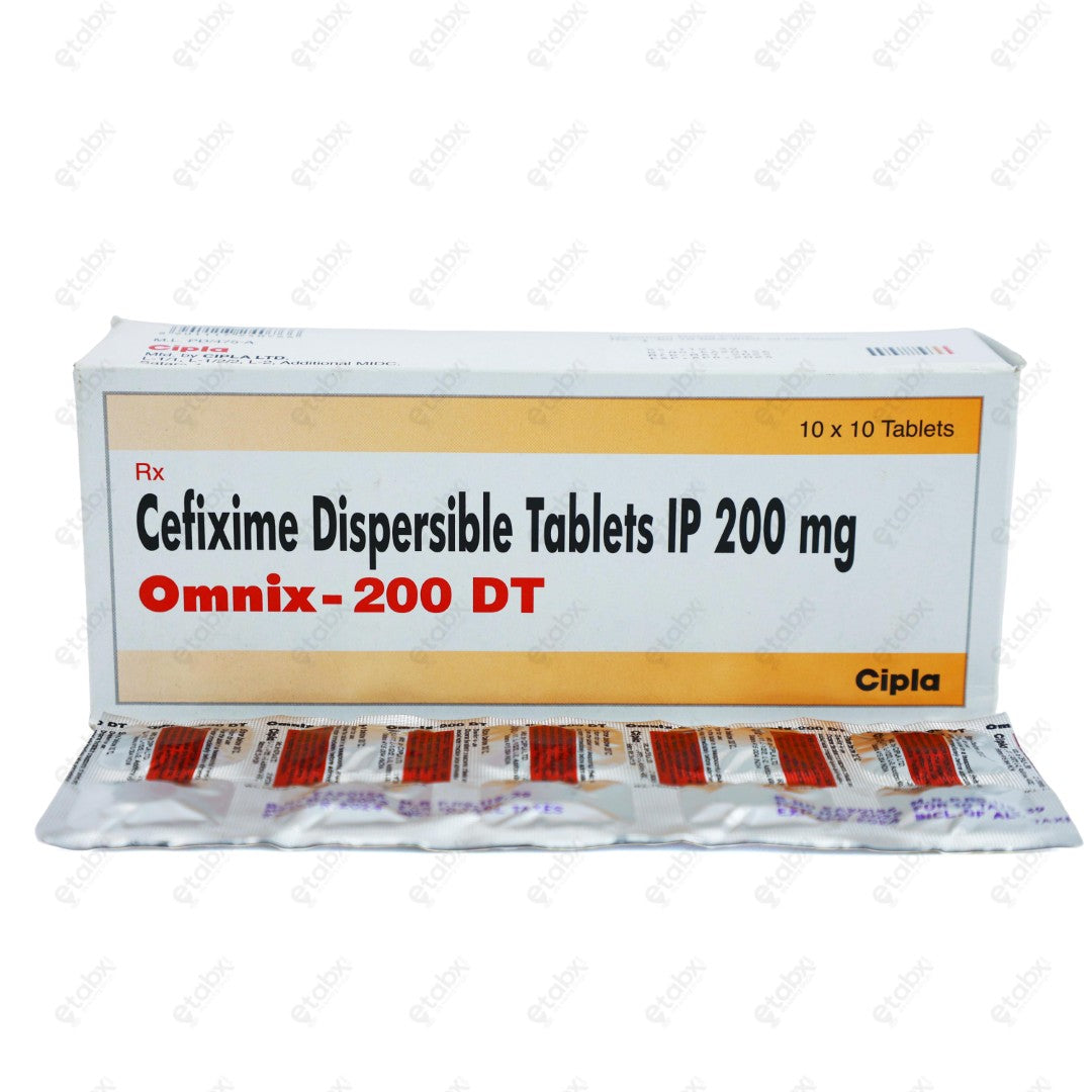 Omnix 200mg DT Dispersible Tablet 10's