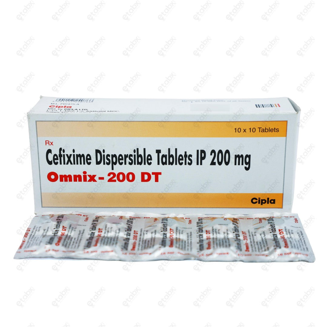 Omnix 200mg DT Dispersible Tablet 10's