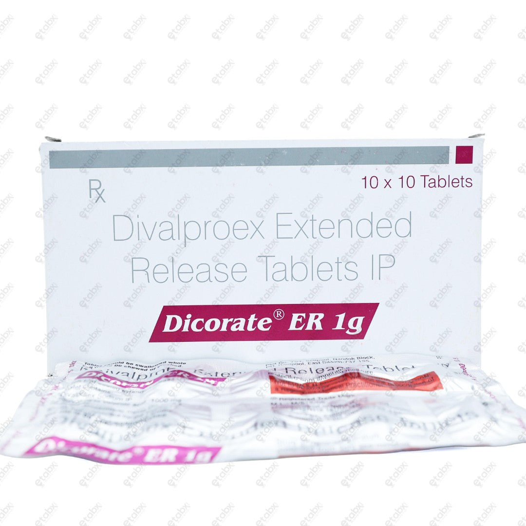 Dicorate ER 1g Tablet 10's