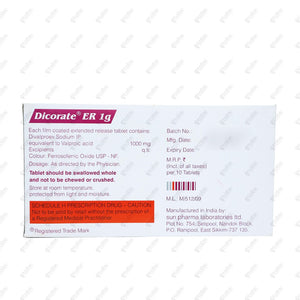 Dicorate ER 1g Tablet 10's