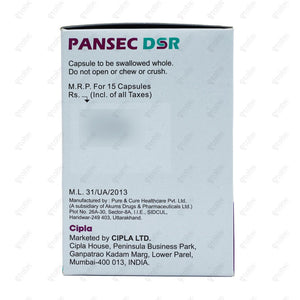 Pansec DSR Capsule 15's
