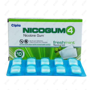 NICOGUM 4mg Fresh Mint 10's