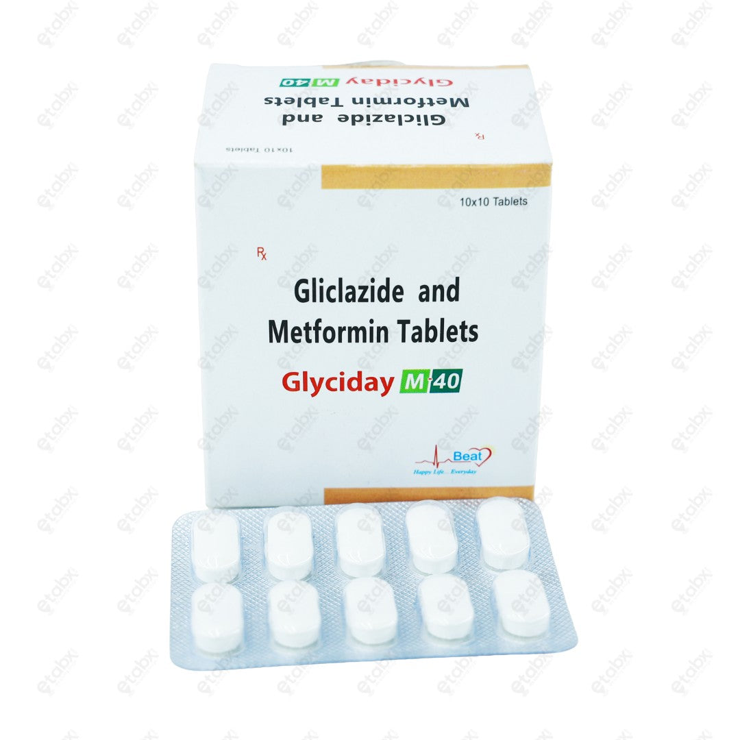 Glyciday M 40mg Tablet 10's