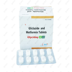 Glyciday M 40mg Tablet 10's