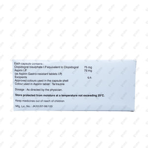 Clopitab A 75mg Tablet 15's