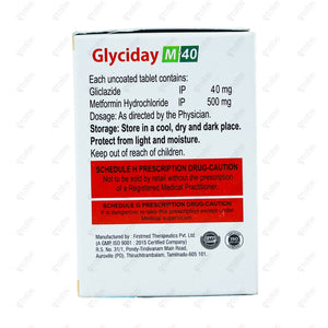 Glyciday M 40mg Tablet 10's