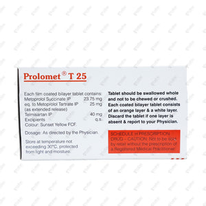 Prolomet T 25 Tablet 10's