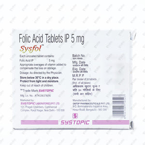Sysfol Tablet 30's