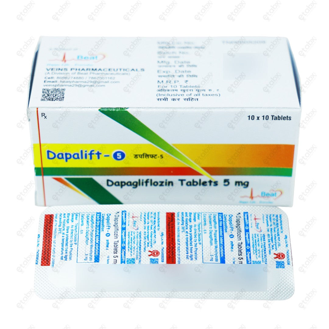 Dapalift 5mg Tablets 10's