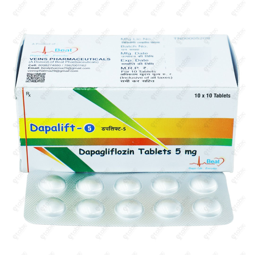 Dapalift 5mg Tablets 10's