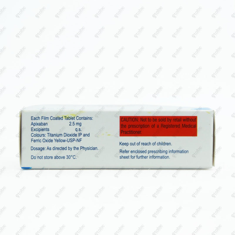 Elixaban 2.5 mg Tablet 10's